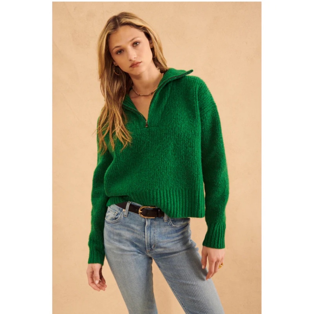 JOHN + JENN Green Women's Sweater